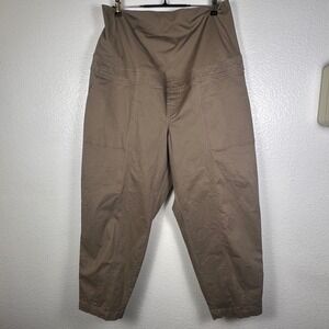 Isabel Maternity Utility Barrel Pants Brown XXL Full Panel